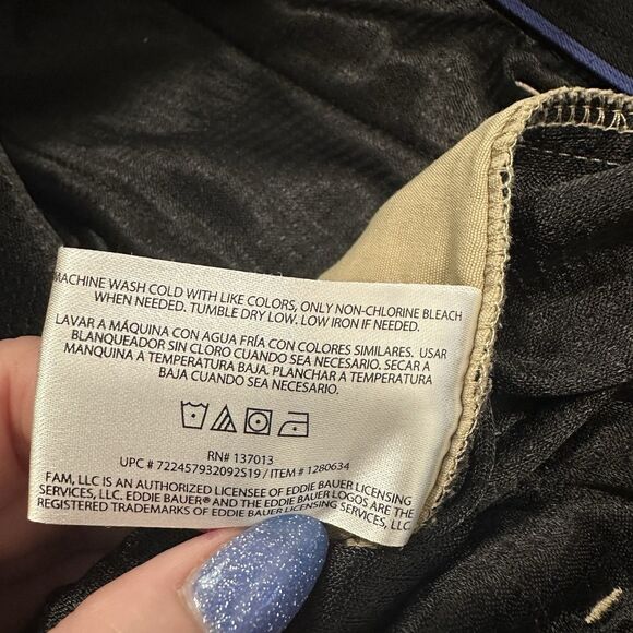 Eddie Bauer First Ascent Cargo Shorts Mens Size 36x9.5 Khaki Belted - Picture 5 of 6